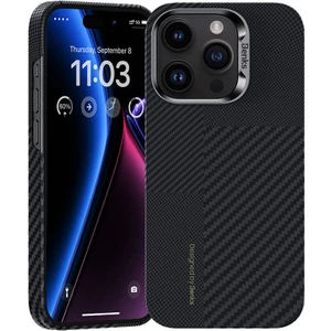 iPhone 15 Pro Kılıf Magsafe Şarj Özellikli Karbon Fiber Benks Montage Armorair 600D Kevlar Kapak