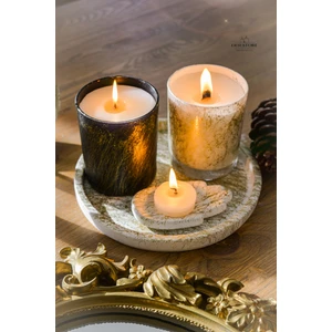Ersu Store  2'li Cam Bardak Soya Wax Mum Tealight Beton Seti