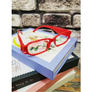 Kitap Okuma Gözlüğü LED Işıklı - Kırmızı