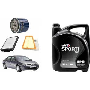 Renault Megane 2 1.4-Ve-1.6 16V Benzinli Bakım ve Filtre Seti Hava Polen Yağ Filtresi + Yağ