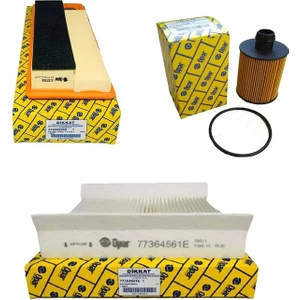 Fiat Linea Euro 5 1.3 Multijet 16V Filtre Bakım Seti 2012-2018  Uyumlu  Model - P357483S9420