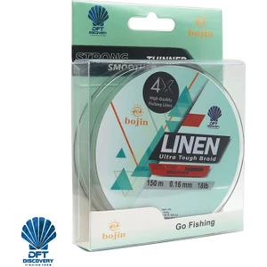 Bojin 4X Linen İp Misina 0.16 mm  150 m  Yeşil