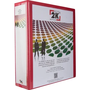 Pvc 4D Halkalı Klasör Kırmızı 7 cm Sırt