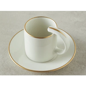 English Home Classy Porselen 12 Parça 6 Kişilik Kahve Fincan Takımı 70 ml Gold