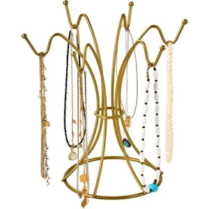 Edora Home Gold Takı Standı, Takılık, Bileklik, Kolye Seti, Takı Dolabı Düzenleyici