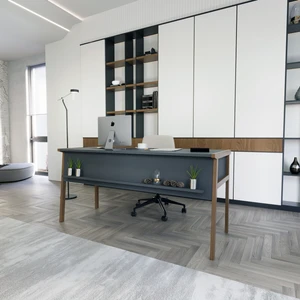Zenith Ofis Masası 150CM Antrasit Ceviz