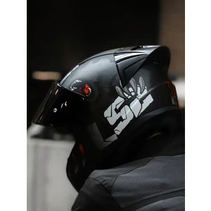 Rapıd 2 Race Clawn Mat Siyah-Gri-Kırmızı Kask C1