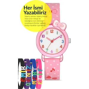 Çocuk Kol Saati Figürlü 6-13 Yaş STC55517 - Isme Özel Bileklik Kombin