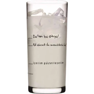 Içelim Güzelleşelim Rakı Bardağı, 205 Ml, 6 Parça