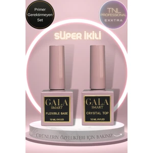 tnl professional  Exxtra Gala Smart Flexible Base Crystal Top Kalıcı Oje Protez Jel Tırnak