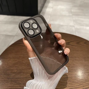 iPhone 15 Pro Kamera Koruması Şeffaf Tpu Cep Telefonu Kılıfı (Yurt Dışından)