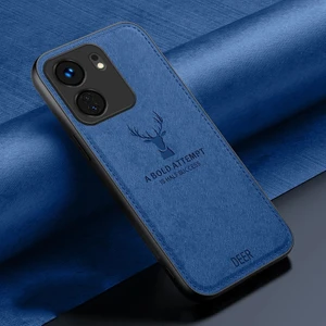 Poco X6 Kumaş Geyik Deseni Cep Telefonu Kılıfı (Yurt Dışından)