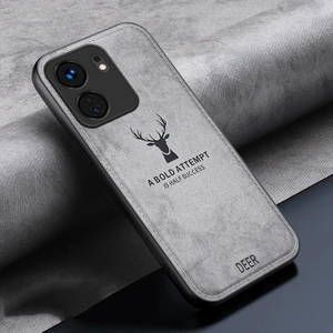 Xiaomi 14 Pro Kumaş Geyik Deseni Cep Telefonu Kılıfı (Yurt Dışından)