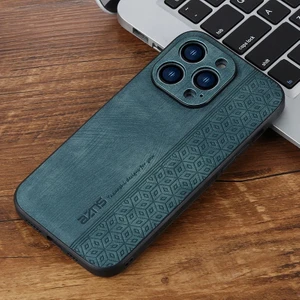 iPhone 12 Pro Retro Basınç Çiçek Deseni Pu Cep Telefonu Kılıfı (Yurt Dışından)