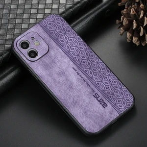 iPhone 11 Retro Basınç Çiçek Deseni Pu Cep Telefonu Kılıfı (Yurt Dışından)