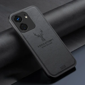 Xiaomi Redmi K70E Kumaş Geyik Deseni Cep Telefonu Kılıfı (Yurt Dışından)