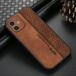 iPhone 11 Retro Basınç Çiçek Deseni Pu Cep Telefonu Kılıfı (Yurt Dışından)