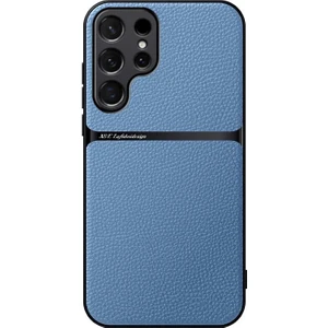 Samsung Galaxy S22 Ultra Liçi Dokusu Manyetik Çekim Cep Telefonu Kılıfı (Yurt Dışından)