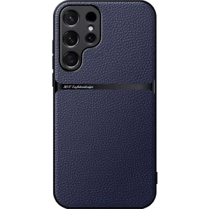 Samsung Galaxy S22 Ultra Liçi Dokusu Manyetik Çekim Cep Telefonu Kılıfı (Yurt Dışından)