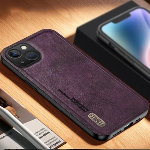 iPhone 15 Retro Buzlu Manyetik Emme Cep Telefonu Kılıfı (Yurt Dışından)