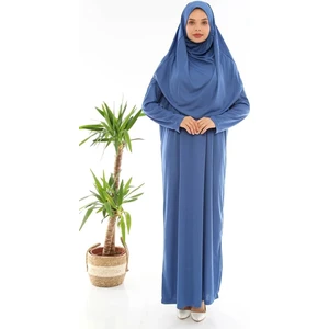 Kolay Giyilebilen Tek Parça Namaz Elbisesi Siyah