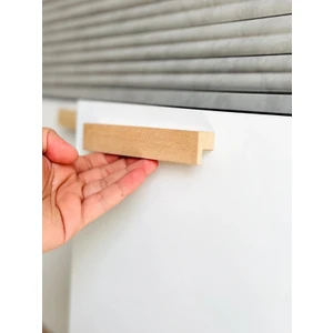 Artı Woods Dolap Kulpu, 10 Adet - 320 mm (32 Cm) - Doğal Ahşap Kulp, Cekmece Kulpu, Mutfak Dolap Kulplari