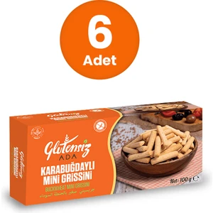 Glutensiz Ada Glutensiz Karabuğdaylı Mini Grissini 100 gr (6 Adet)