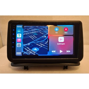Renault Clıo 3（2005-2013 Yıl）android Sürüm 13 Kablosuz Carplay 4gb Ram 64GB Rom Hafıza Navigasyon Multimedya 9 Inç Ekran