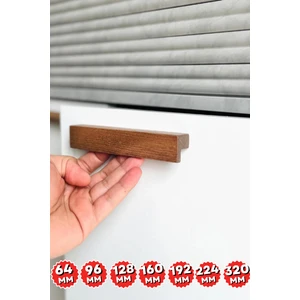 Artı Woods Dolap Kulpu, 10 Adet - 160 mm (16 Cm) - Doğal Ahşap Kulp, Cekmece Kulpu, Mutfak Dolap Kulplari