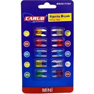 Oto Araba Mini Bıçak Sigorta Seti 10'lu