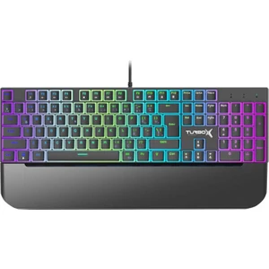 TR-MK10PD USB Kablolu (Siyah) Rgb Makro Gaming Mekanik Klavye Pudding Tuş Bilek Destekli Blue Switch Mekanik Rainbow Klavye