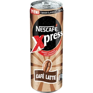 Xpress Cafe Latte Şekersiz Soğuk Kahve 250 ml x 24