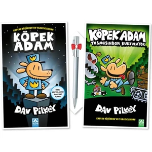 Köpek Adam 1 - Köpek Adam 2: Tasmasından Kurtuluyor - Dav Pilkey + Caprice Kalem