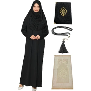 Namaz Elbisesi Seccade Inci Tesbih Seti