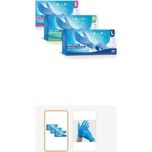 Eldiven Nitril Pudrasız 2 Paket (200 Adet)