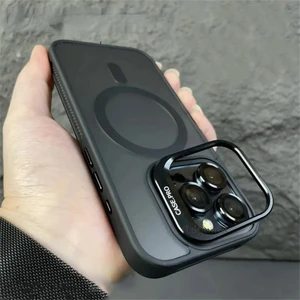 M.tk moveteck Apple iPhone 15 Pro Max Kılıf Mat Krom + Kendi Renginde Lens Camı 2'li Set