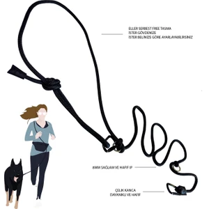 Pets Wuu Eller Serbest Free Koşu ve Yürüyüş Gezdirme Tasması
