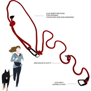 Pets Wuu Eller Serbest Free Koşu ve Yürüyüş Gezdirme Tasması