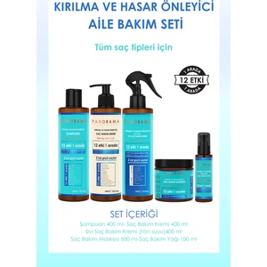 Panorama Professional Kırılma ve Hasar Önleyici Aile Bakım Seti 2 Kat Güçlü Saçlar 12 Etki 1 Arada