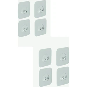 Alsi Home Yedek 8 Adet Süper Güçlü Yapışkanlı Sticker Yapışkanlı Kanca Askı