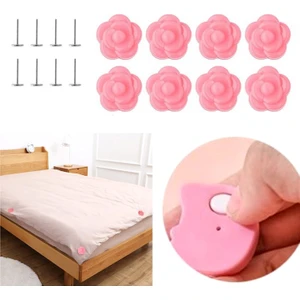 Neler Geldi Neler 8 Adet Pembe Gül Desenli Yorgan Kılıfı Sabitleyici Nevresim Kılıfı Koltuk Örtüsü Sabitleme Aparatı