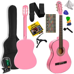 CG-36PK-PAK Kaliteli 36 İnç 3/4 Juniur Çocuk Gitarı 8-12 Yaş Arası + Tuner Çanta Capo Askı Nota Sticker Pena Metod