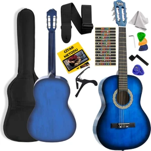 CG-270BL Klasik Gitar 4/4 Yetişkin Boy Sap Ayarlı Full Set