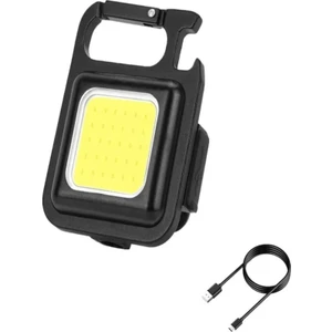 Şarj Edilebilir Metal Kasa Led, Anahtarlık El Feneri, Mıknatıslı, Kamp Aydınlatma 800MAH