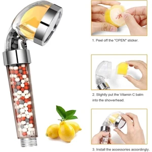 Mak Supply 2 Adet C Vitamini Yedek Duş Başlığı Filtre Kartuşu Limon Kokusu