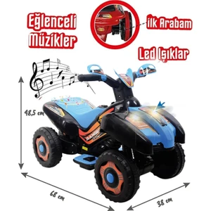 Müzikli ve LED Işıklı Akülü Atv 6V Ranger ( 2-4 Yaş )
