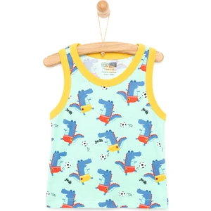 Timsah Baskılı Atlet Tshirt Erkek Bebek