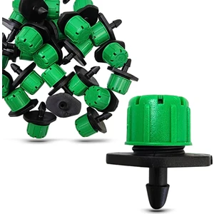 Mgf Plast Mgf 50 Adet Yeşil Debi Ayarlı Hat Üstü Damla Sulama Damlatıcısı (0LT-100LT)