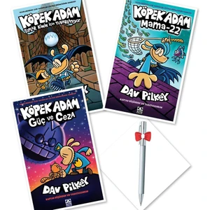 Köpek Adam 7 - Köpek Adam 8 - Köpek Adam 9 - Dav Pilkey + Caprice Tükenmez Kalem