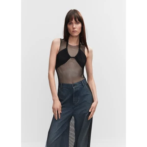 Kristal detaylı file elbise